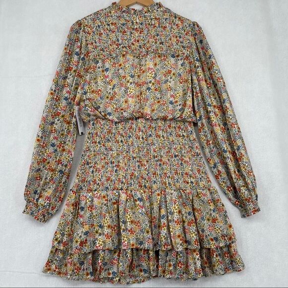 -AQUA Women's Floral Smocked Waist Dress NWT - Picture 2 of 10